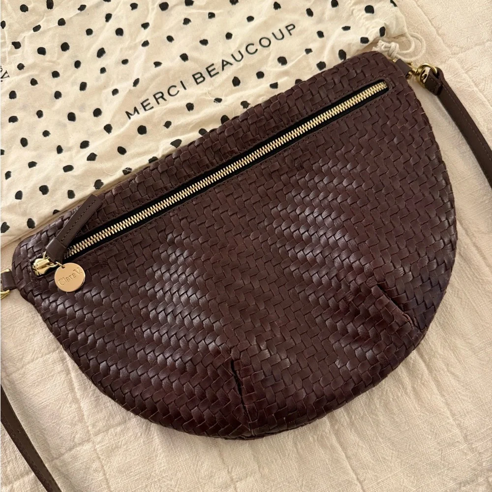 Clare V Grande Fanny (Maroon) - Picture 3 of 5